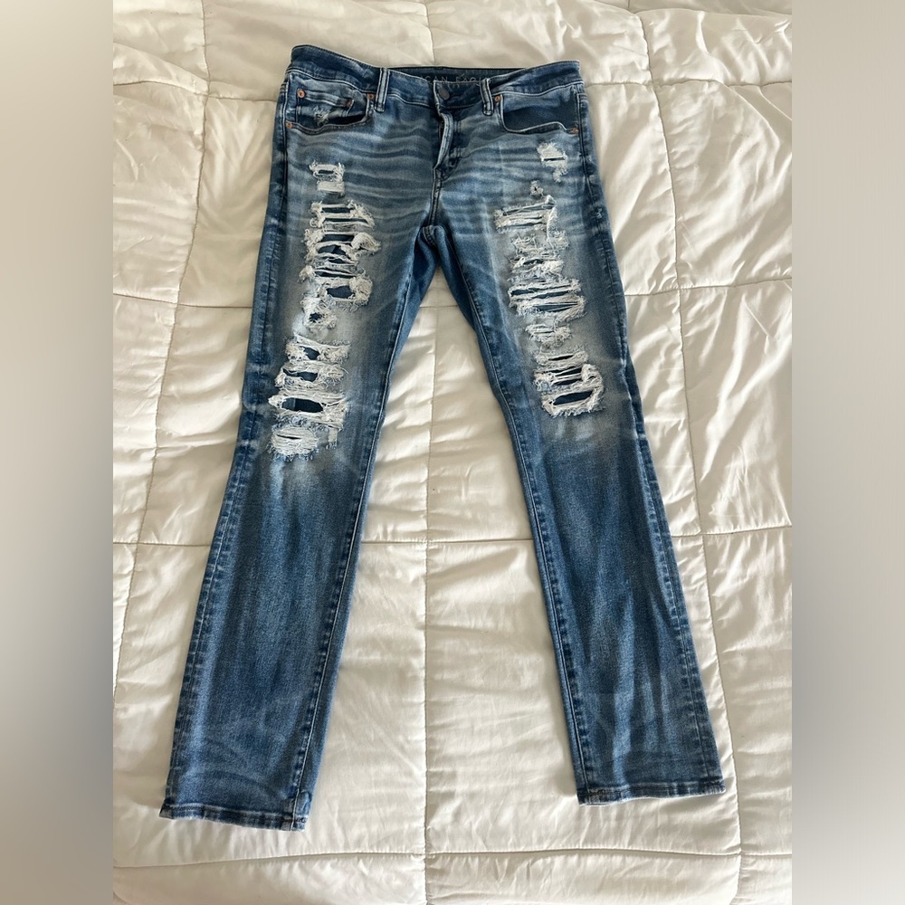 American Eagle Outfitters Light Blue Denim Jeans